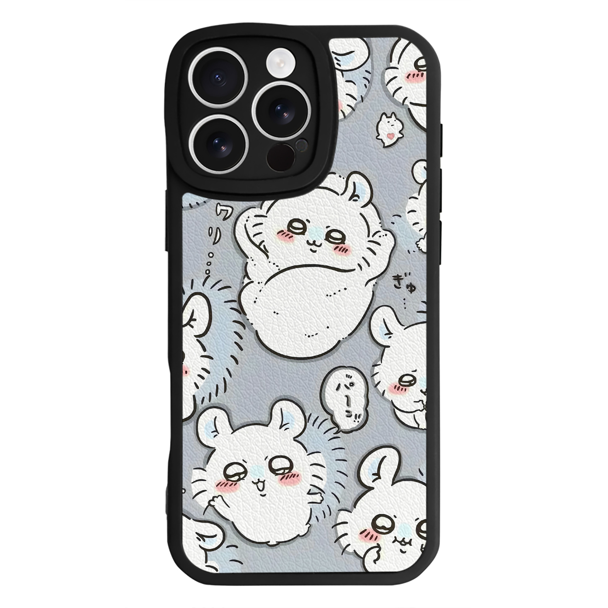 （画像用） ちいかわ Chii-kawa 【iPhone 16シリーズ対応】シリコンスマホケース（レザー調） 材質：シリコン